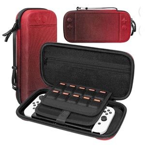 TERIOS Carry Case for Switch🎮2 & OLED Red/Gradient